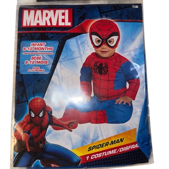 Marvel Spider-Man Infant Costume - Red and Blue - Picture 1 of 2